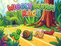 Wiggly Worm Race เกมออนไลน์