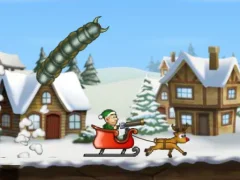 Effing Worms Xmas เกมออนไลน์