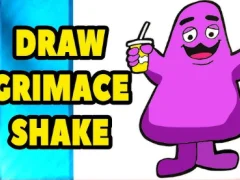 Grimace Shake: Draw and Erase เกมออนไลน์