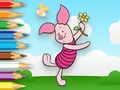 Coloring Book: Piglet Holds Toy Windmill เกมออนไลน์