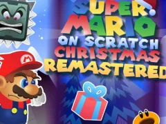 Super Mario on Scratch Christmas Remastered เกมออนไลน์