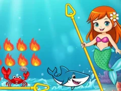 Princess vs Shark เกมออนไลน์