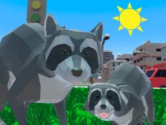 Raccoon Adventure City Simulator 3d เกมออนไลน์