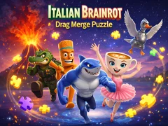 Italian Brainrot Drag Merge Puzzle เกมออนไลน์