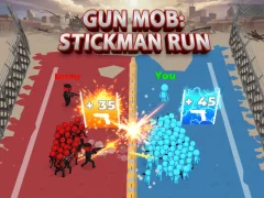 Gun Mob: Stickman Run เกมออนไลน์