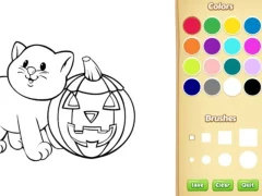 Halloween Coloring Book เกมออนไลน์