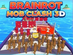 Brainrot Mob Clash 3D เกมออนไลน์