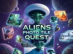 Aliens Photo Tile Quest เกมออนไลน์