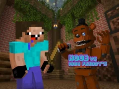 Noob vs 1000 Freddy's เกมออนไลน์