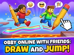 Obby online with friends: Draw and Jump! เกมออนไลน์