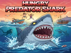 Hungry predator shark เกมออนไลน์