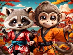 Kung-Fu Little Animals เกมออนไลน์