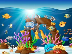 Water Dive 2D: Underwater Survival เกมออนไลน์