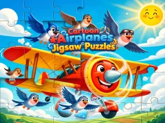 Cartoon Airplanes: Jigsaw Puzzles เกมออนไลน์