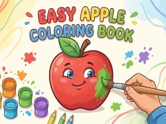 Easy Apple Coloring Book เกมออนไลน์