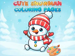 Cute Snowman Coloring Pages เกมออนไลน์