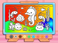 Coloring Book: Kawaii Sea Animals เกมออนไลน์