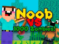 Noob vs 1000 Zombies เกมออนไลน์