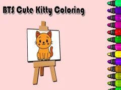 BTS Cute Kitty Coloring เกมออนไลน์
