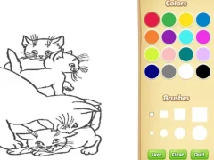 Cats Coloring Book For Kids เกมออนไลน์