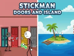 Stickman Doors and Island เกมออนไลน์
