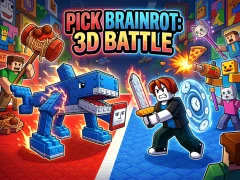 Pick Brainrot: 3D Battle เกมออนไลน์