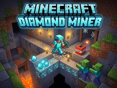 Minecraft Diamond Miner เกมออนไลน์