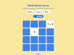 Math Match Game เกมออนไลน์