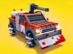Zombie Derby Blocky Roads เกมออนไลน์