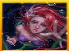 Mermaid Ariel Princess Jigsaw Puzzle เกมออนไลน์
