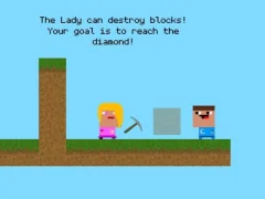 Lady And Nubik Build And Dig เกมออนไลน์