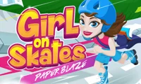 Girl on Skates Paper Blaze เกมออนไลน์
