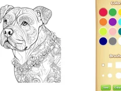Dog Coloring Book for Adults เกมออนไลน์