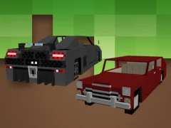 Blockcraft Cars Jigsaw เกมออนไลน์