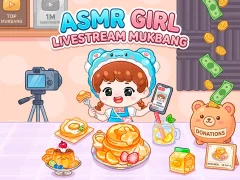 ASMR Girl: Livestream Mukbang เกมออนไลน์