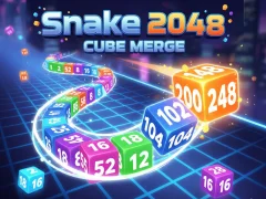 Snake 2048: Cube Merge เกมออนไลน์