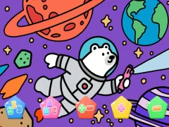 Color By Code Space Bear เกมออนไลน์