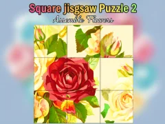 Square jigsaw Puzzle 2  Assemble Flowers เกมออนไลน์