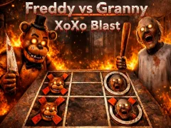 Freddy vs Granny XoXo Blast เกมออนไลน์