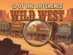Spot The Difference Wild West เกมออนไลน์