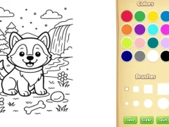 Dog Coloring Book เกมออนไลน์