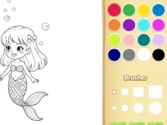 Mermaid Coloring Book For Kids เกมออนไลน์