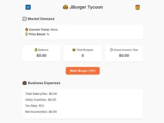 Jburger Tycoon เกมออนไลน์
