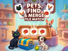 Pets, Find and Merge Tile Match เกมออนไลน์