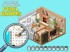 Coloring by Numbers Pixel Rooms เกมออนไลน์