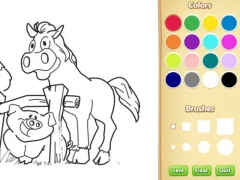 Farm Animals Coloring Book for Kids เกมออนไลน์