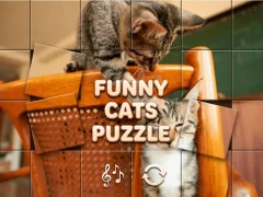 Funny Cats Puzzle เกมออนไลน์