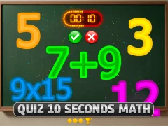 Quiz 10 Seconds Math เกมออนไลน์