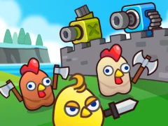 Merge Cannon: Chicken Defense เกมออนไลน์