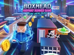 Boxhead Highway Runner Game เกมออนไลน์